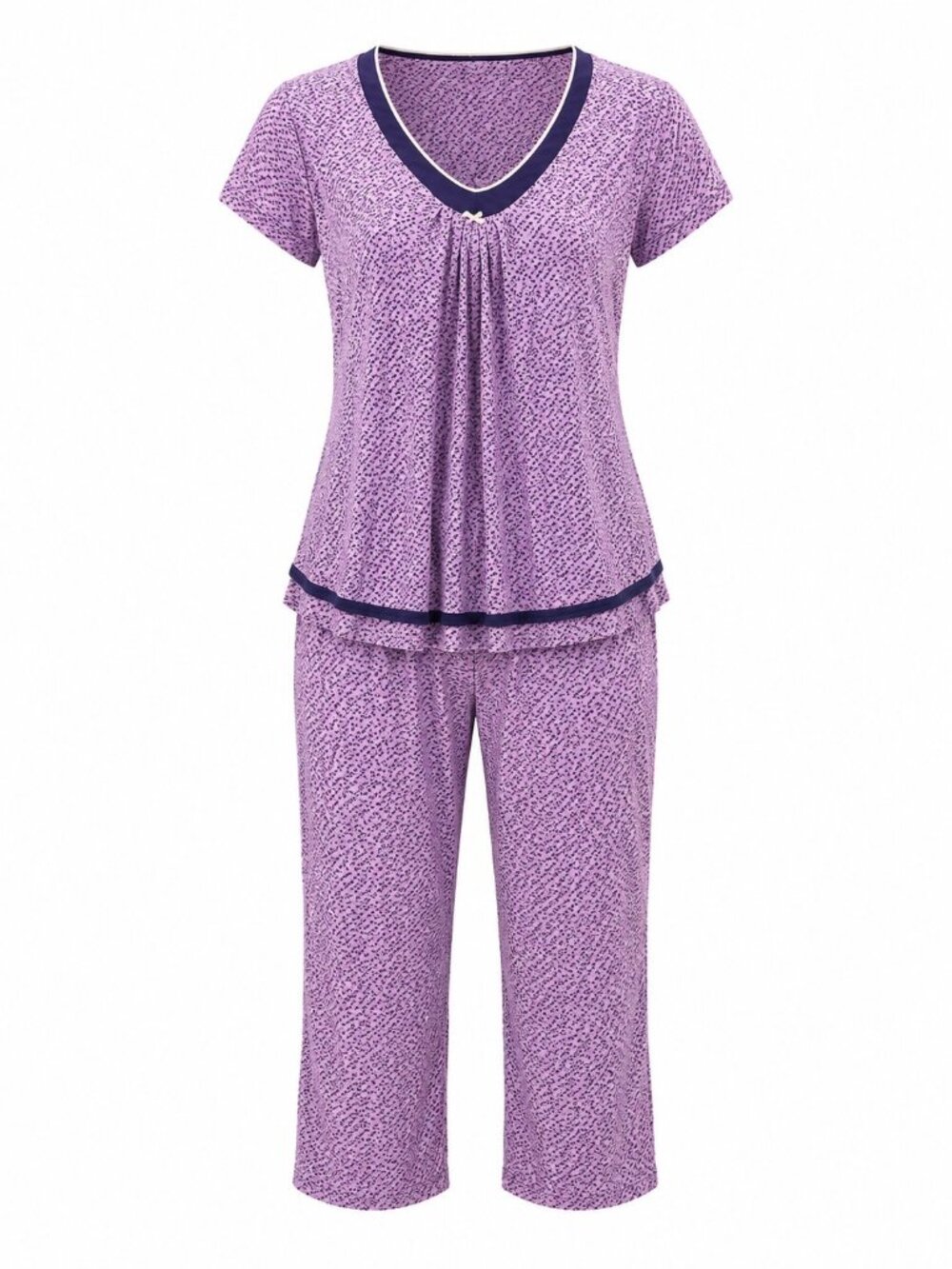Simply Vera Wang 2-Piece Pajama Set โ Womenโs Large โ Purple/Lavender